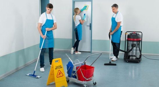 équipe de nettoyage